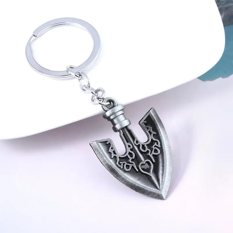 Anime JOJOS BIZARRE ADVENTURE Keychain Kujo Jotaro Arrow Metal Pendant Chain Choker keychain Charm Gifts Cosplay Jewelry