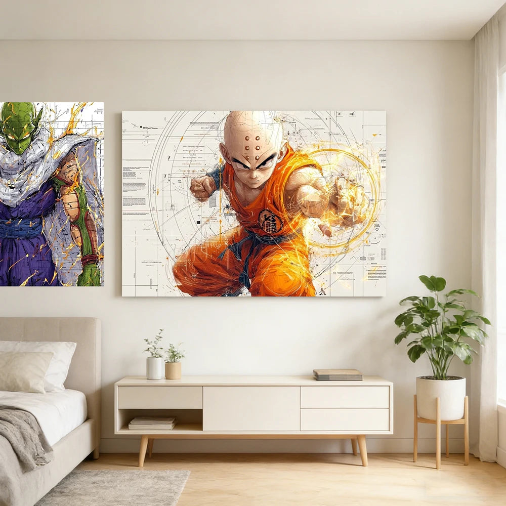 Dragon Ball Z Anime Canvas Wall Art Vegeta Goku Shenron Poster Prints DBZ For Boys Room Bedroom Living Room Aesthetic Home Decor