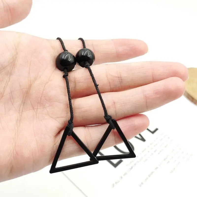 Anime Chainsaw Man Earrings Hungry Devil Makima Cosplay Black Ear Clips Denji Pochita Necklace Pendant Party Jewelry Accessories
