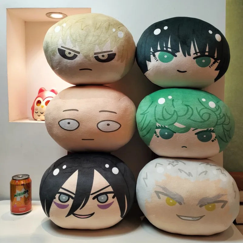 ONE PUNCH MAN Saitama Genos Tatsumaki Omanjuu Niginigi Mascot Plush Pendant Soft Plush Pillow Cute Anime Decor