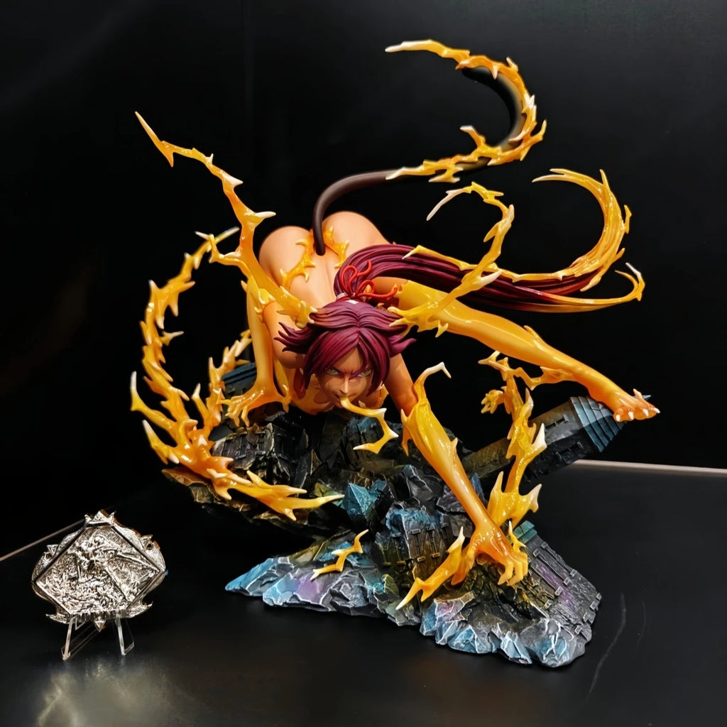 Bleach Yoruichi Shihouin Figure, 23cm Thousand-Year Blood War Arc Model, Anime Desktop Display Statue Collectible