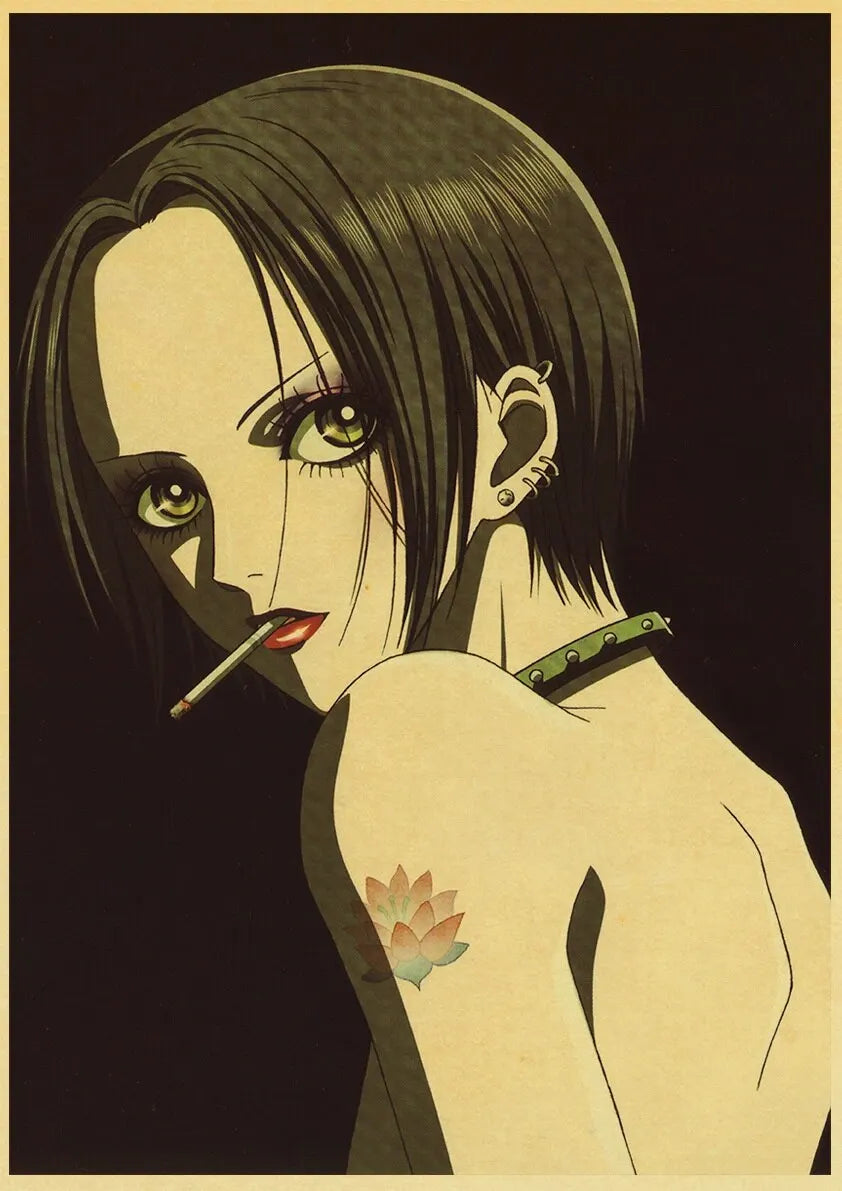 NANA Anime Canvas Poster  Vintage Japanese Comic Art for Living Room Bar Caf Wall Dcor