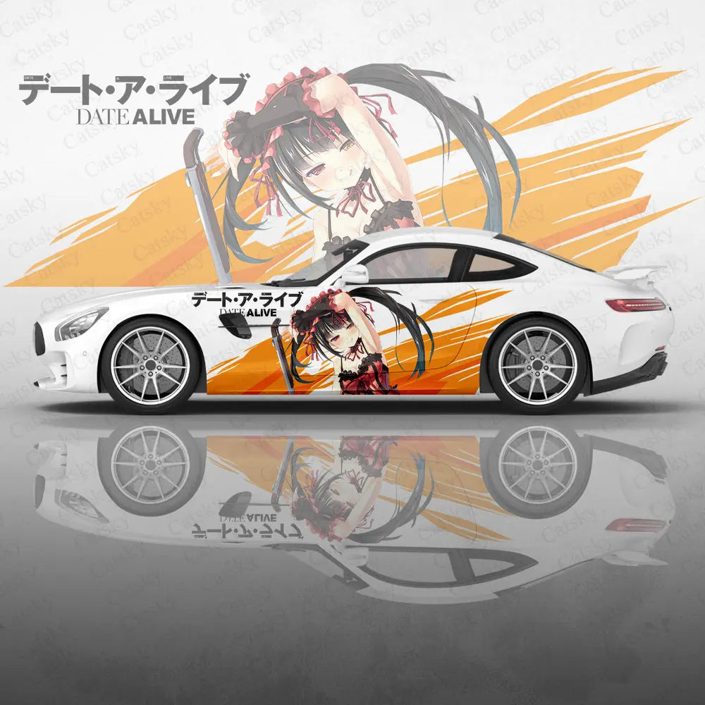 Date A Live Japanese Anime Car Wrap Protect Stickers Car Decal Creative Sticker Car Appearance Modification Decorative Sticker
