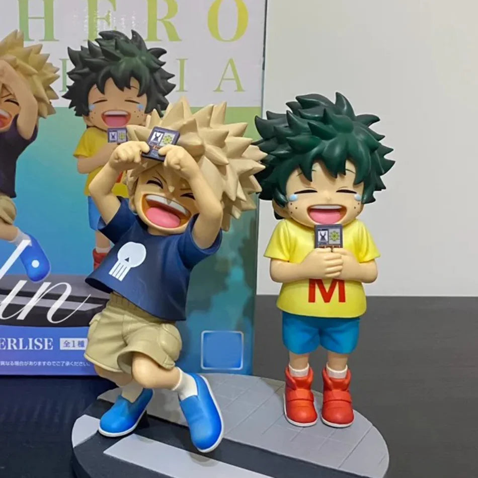 In Stock New Anime My Hero Academia Midoriya Izuku Bakugou Katsuki Childhood Anime Figure Toys for Kids Christmas Gift