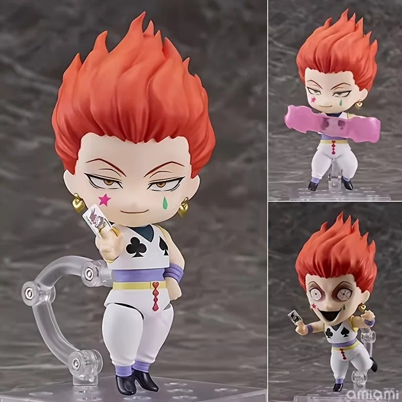 A Q-version popular anime game character with movable hands and feet and interchangeable face, statue, figurine, model, ornament