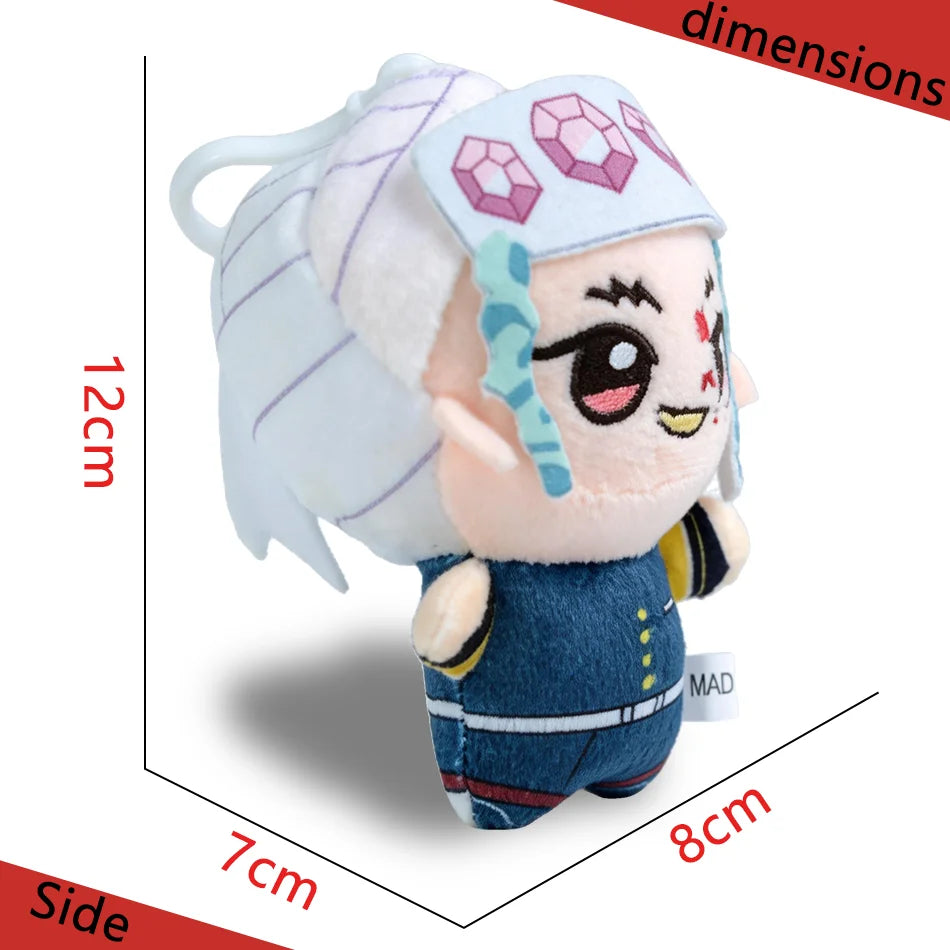 12 types of anime "Demon Slayer" 12cm plush toys of Giyu Tomioka Tanjiro Kamado  Nezuko Kamado  Zenitsu Agatsuma  as gifts