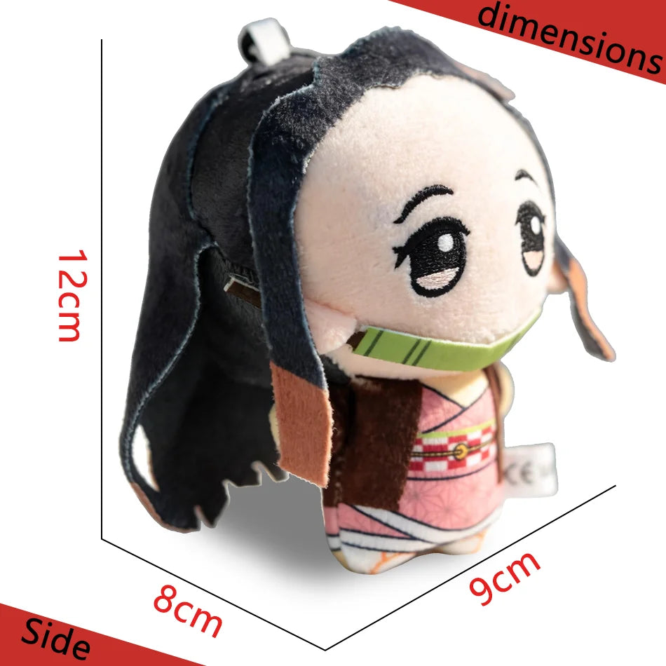 12 types of anime "Demon Slayer" 12cm plush toys of Giyu Tomioka Tanjiro Kamado  Nezuko Kamado  Zenitsu Agatsuma  as gifts