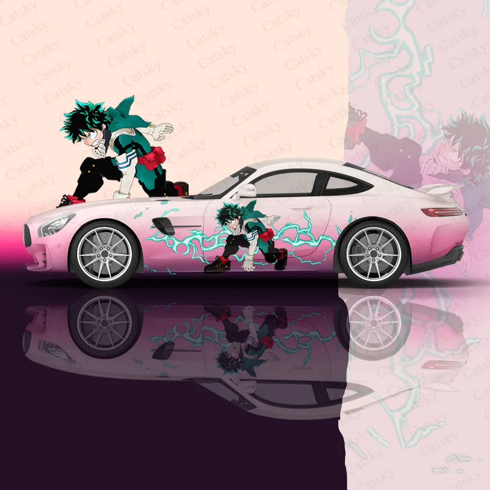 Anime My Hero Academia Car Wrap Protect Sticker Car Decal Creative Sticker Car Body Appearance Modification Decorative Sticker