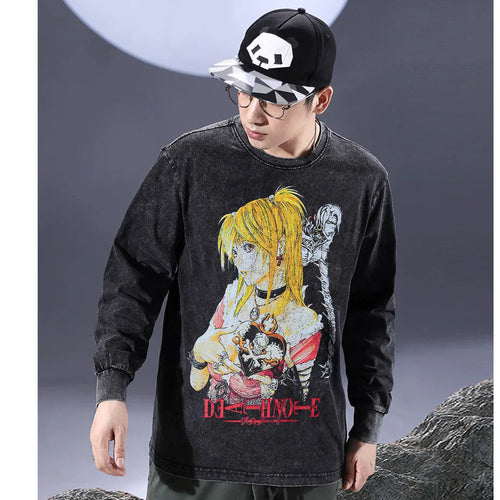 Death Note T-Shirt Vintage Anime Graphic Icely Otaku