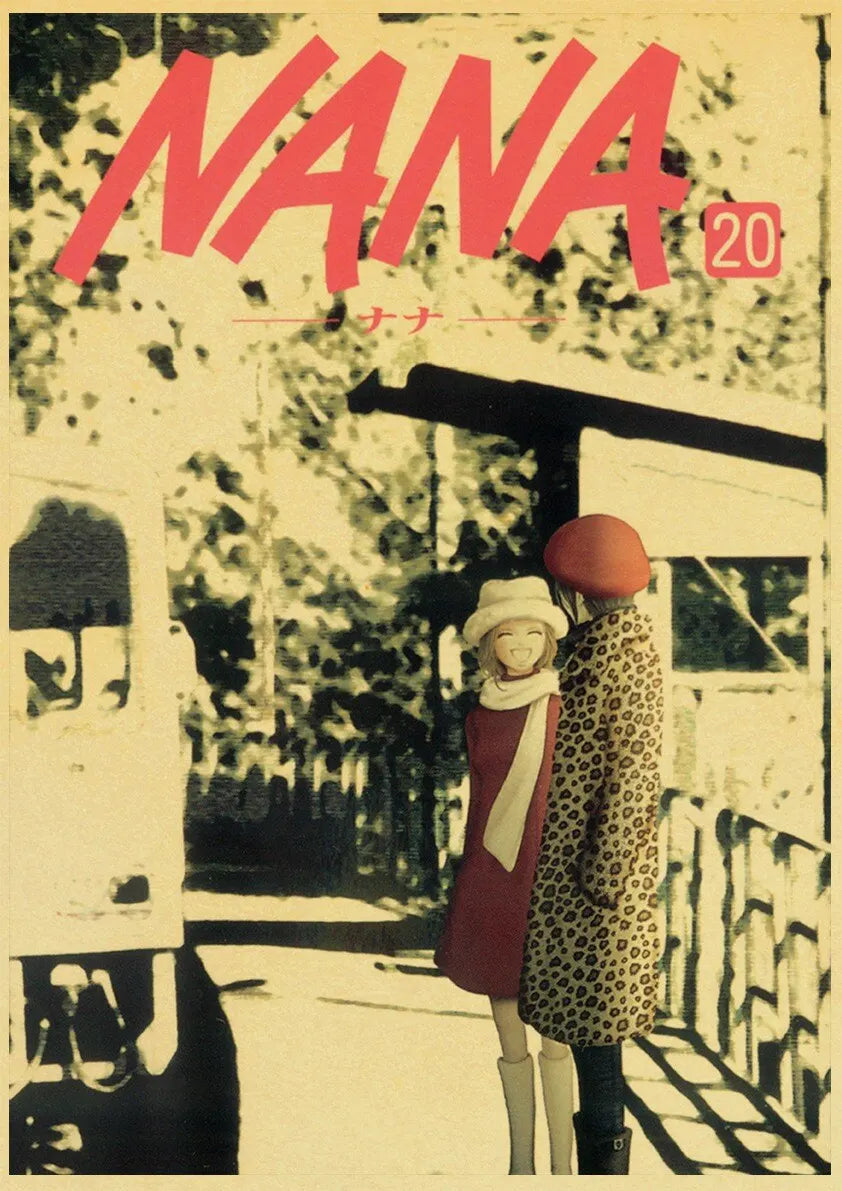 NANA Anime Canvas Poster  Vintage Japanese Comic Art for Living Room Bar Caf Wall Dcor