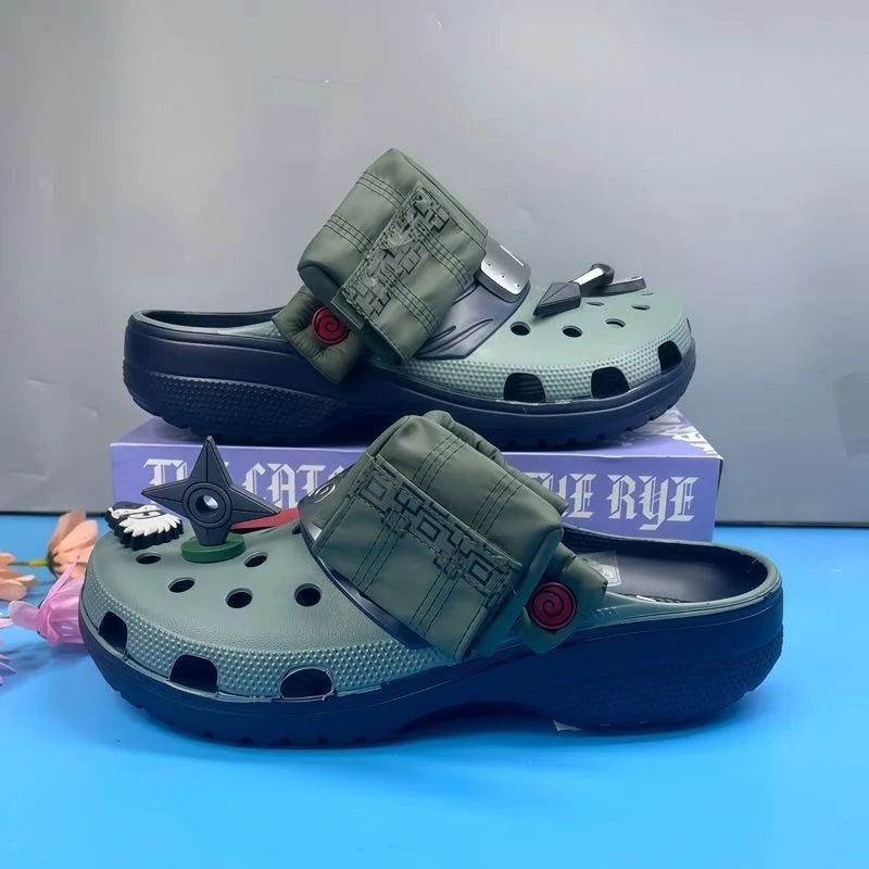 Naruto-themed Summer Flip-Flops Outdoor Beach Sandals Adult Flip-Flops