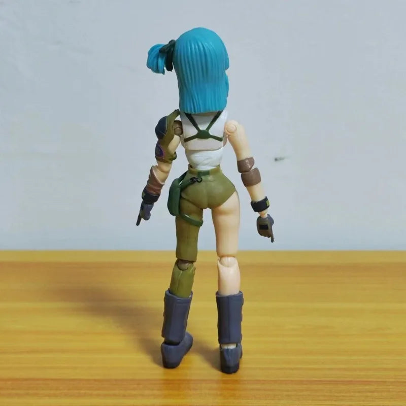 13.5cm Anime Dragon Ball Figures Bulma Goku Action Figure Movable PVC Collection Doll SHF Childhood Son Goku Figurine Model Toys