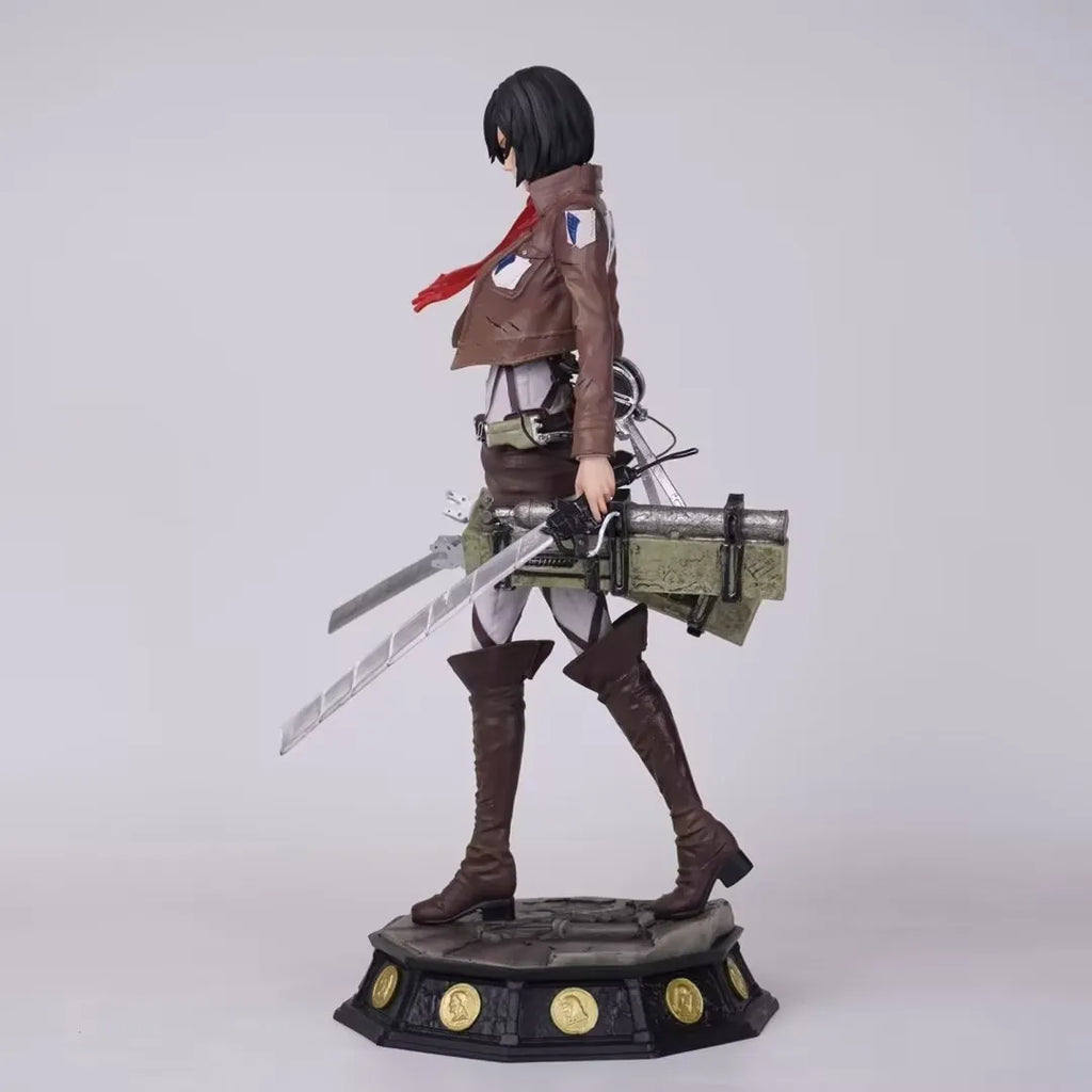 Attack On Titan Mikasa Ackerman Gk Standing Boxed Collectible Anime Statue Figurine Desktop Decoration For Adult Collectors