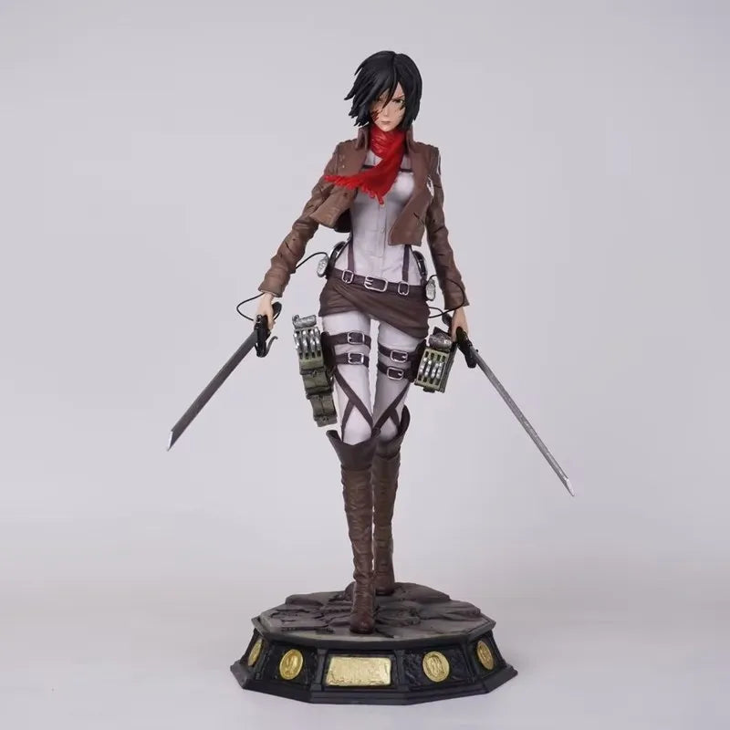 Attack On Titan Mikasa Ackerman Gk Standing Boxed Collectible Anime Statue Figurine Desktop Decoration For Adult Collectors