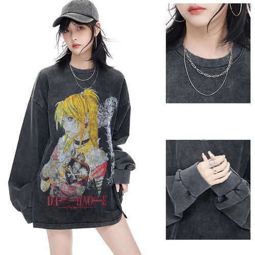 Death Note T-Shirt Vintage Anime Graphic Icely Otaku