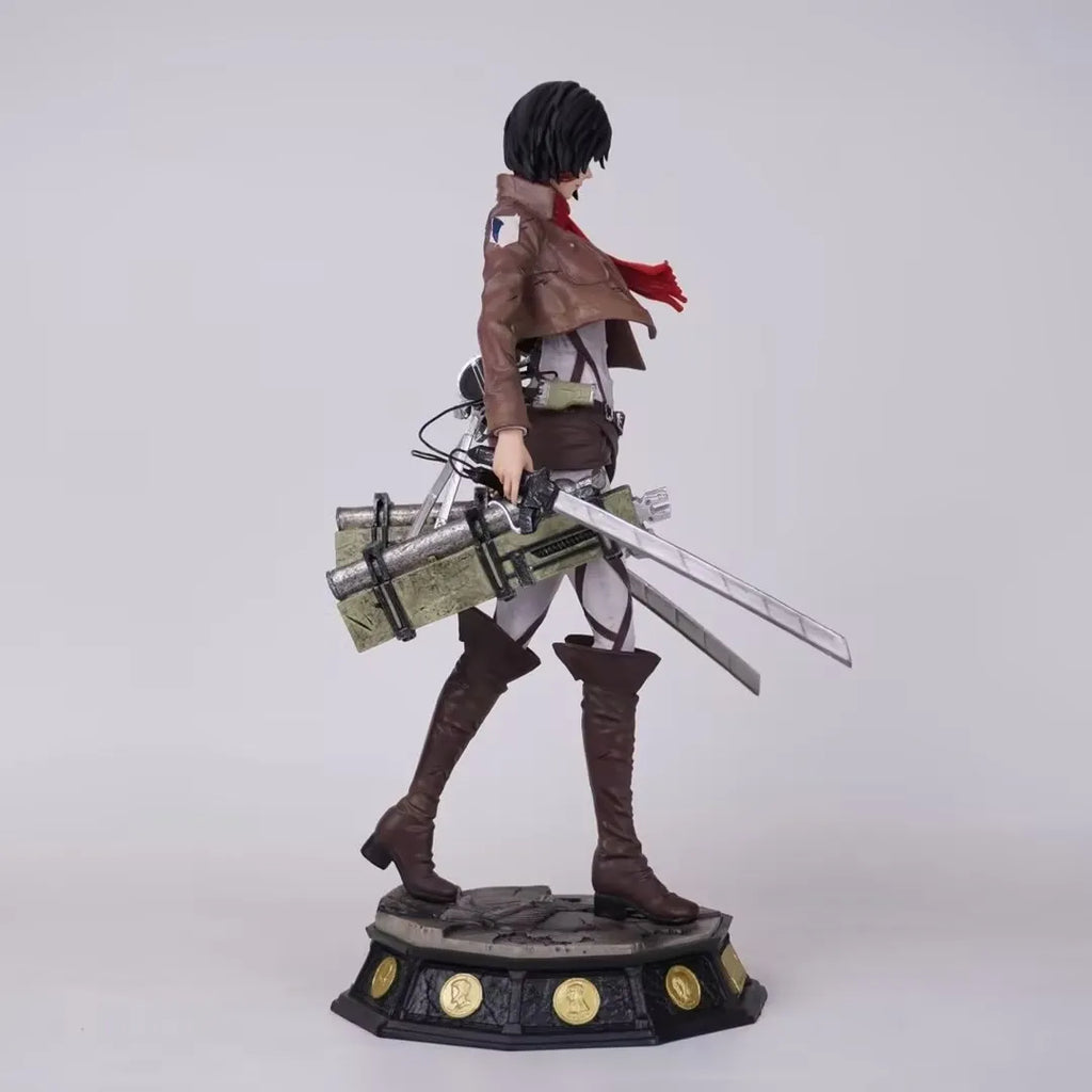 Attack On Titan Mikasa Ackerman Gk Standing Boxed Collectible Anime Statue Figurine Desktop Decoration For Adult Collectors