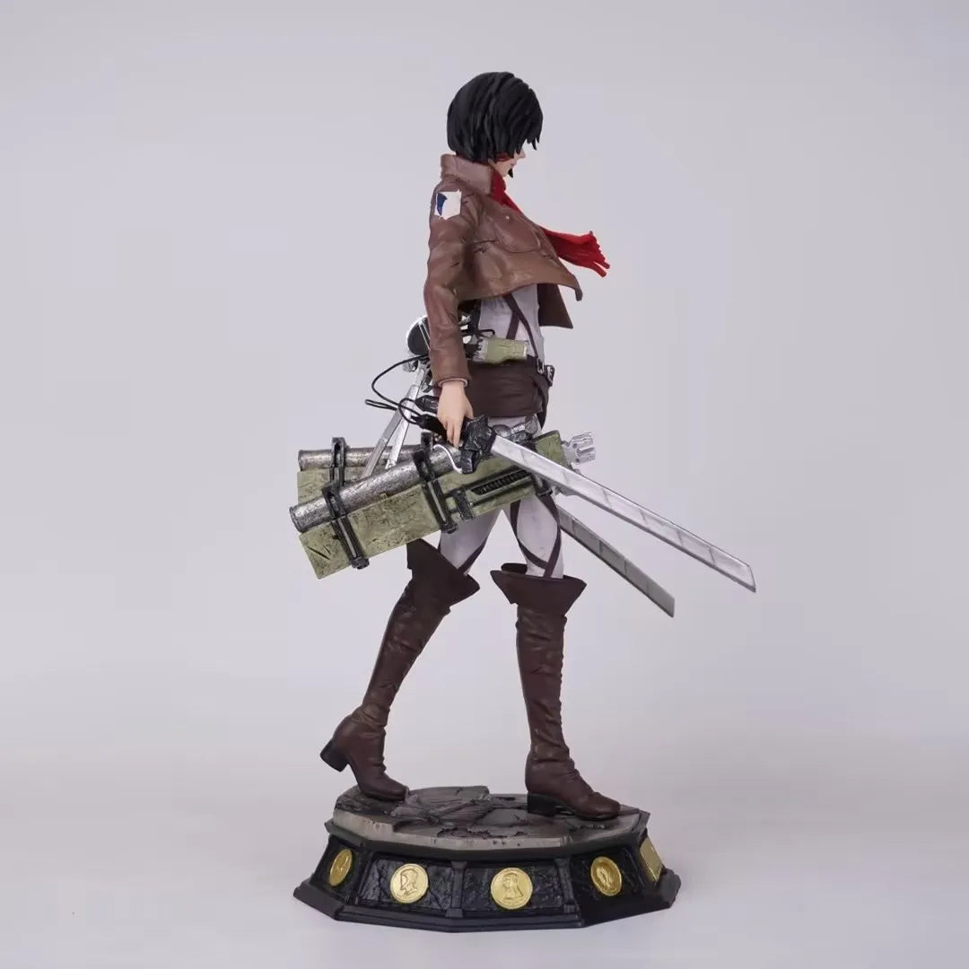 Attack On Titan Mikasa Ackerman Gk Standing Boxed Collectible Anime Statue Figurine Desktop Decoration For Adult Collectors
