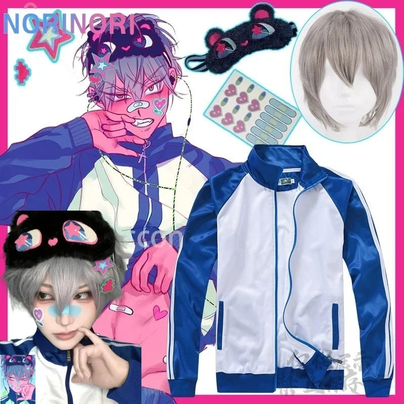 Anime Alien scène jusqu'à Cosplay Costume Tradingcard vêtements de sport uniforme scolaire veste pantalon perruques masque