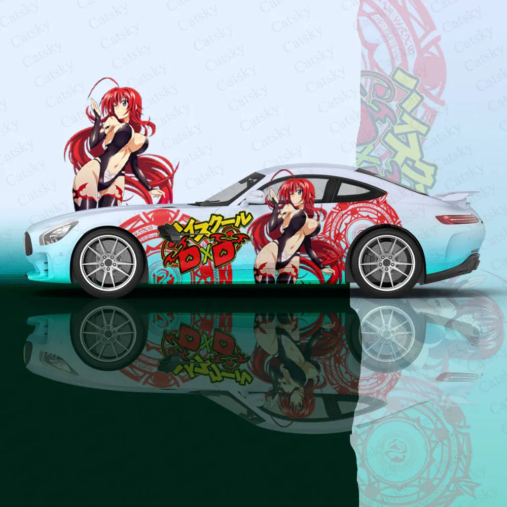 Anime High School DxD Sexy Girl Car Wrap Protect Sticker Car Decal Sticker Car Body Appearance Modification Decorative Sticker