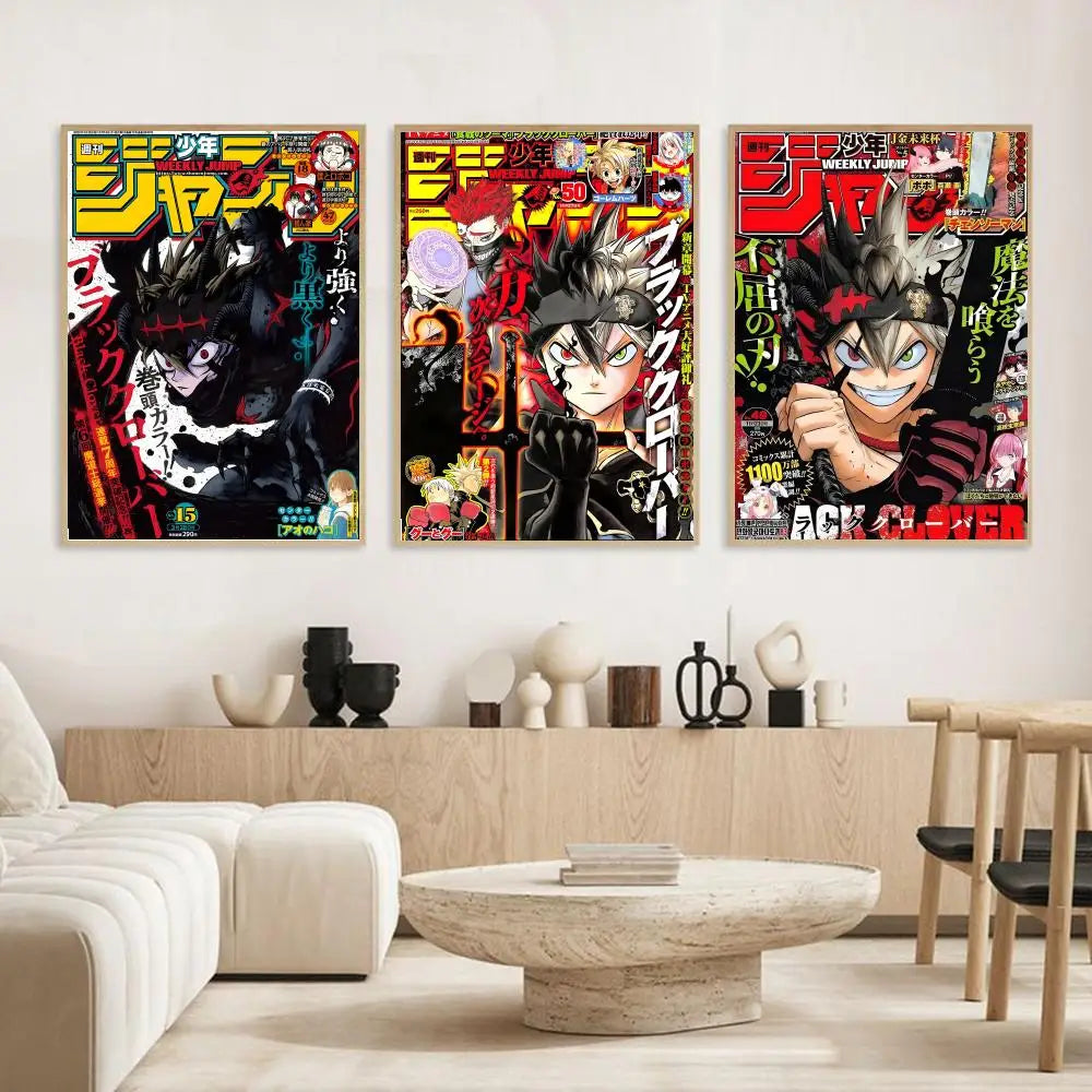 Anime Black Clover Poster Holiday Gifts Decoration Designed For Home Restaurant Office Space Wall Art