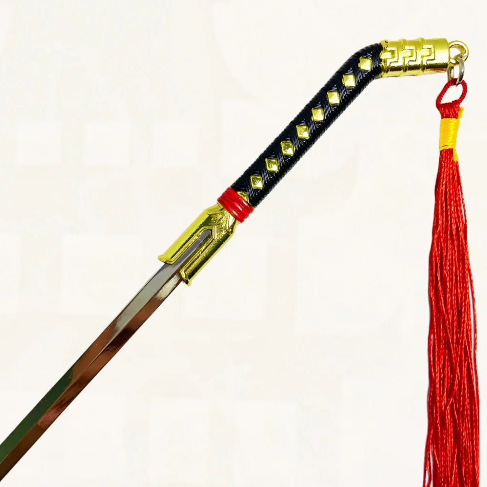 9.8inch Bleach Urahara Kisuke Metal Katana Sword Original Samurai Japanese Katana Sabre Ninja Knife Cosplay Accessories Prop Toy