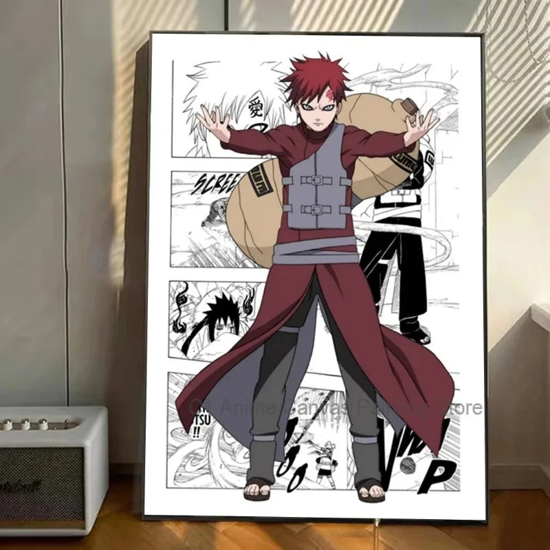 Japanese N-naruto Anime Poster Canvas Art Wall Murals Decor Game Room Decor Gifts Kawaii HD Painting Cat Cars