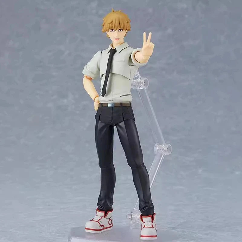 17cm Figma Chainsaw Man Denji 586 Articulated Pvc Action Figure Collectible Model Boxed Desktop Decoration For Anime Collectors