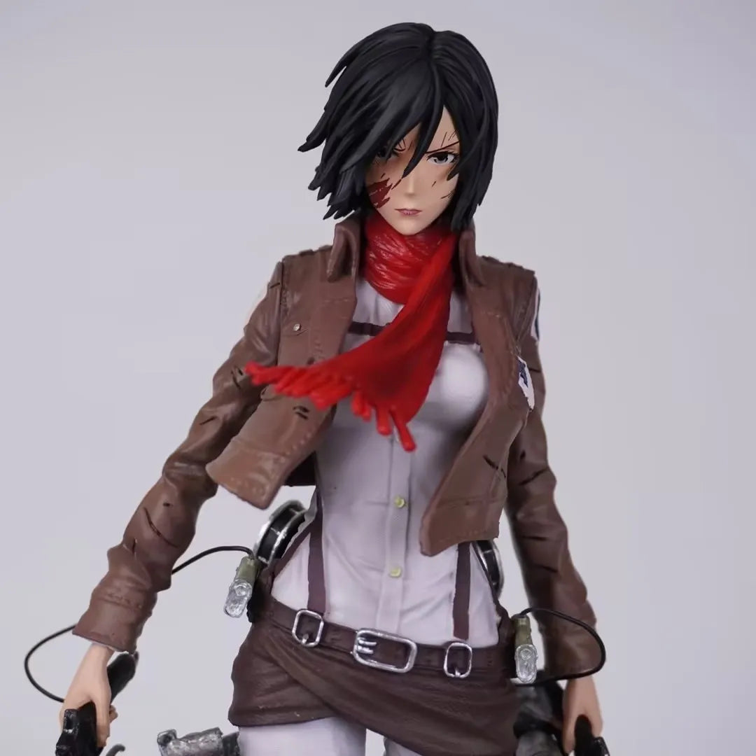 Attack On Titan Mikasa Ackerman Gk Standing Boxed Collectible Anime Statue Figurine Desktop Decoration For Adult Collectors