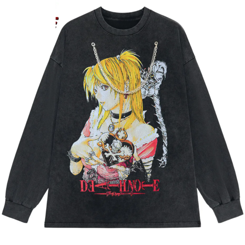 Death Note T-Shirt Vintage Anime Graphic Icely Otaku