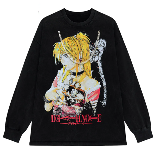 Death Note T-Shirt Vintage Anime Graphic Icely Otaku