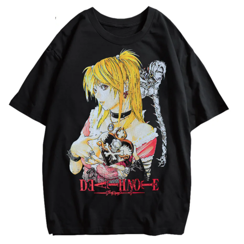 Death Note T-Shirt Vintage Anime Graphic Icely Otaku