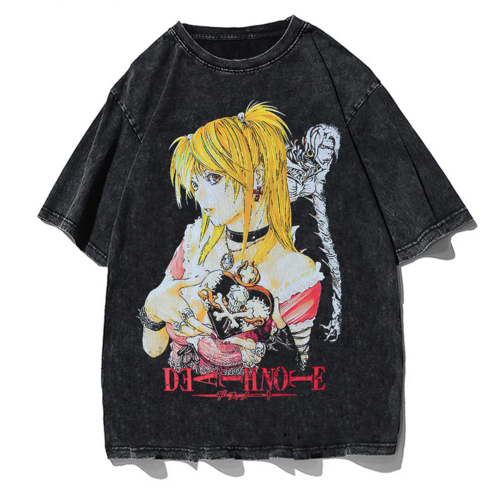 Death Note T-Shirt Vintage Anime Graphic Icely Otaku